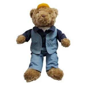 Vintage Heads and Tails by Gund American Heroes Construction Worker Bear.